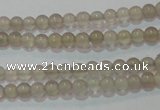 CAG6530 15.5 inches 3mm round Brazilian grey agate beads