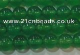 CAG6604 15.5 inches 6mm round green agate gemstone beads