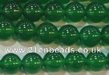 CAG6605 15.5 inches 8mm round green agate gemstone beads