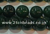 CAG6607 15.5 inches 12mm round green agate gemstone beads