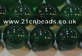 CAG6608 15.5 inches 14mm round green agate gemstone beads