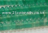 CAG6620 15.5 inches 3*6mm rondelle green agate gemstone beads