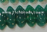 CAG6640 15.5 inches 8*20mm marquise double drilled green agate beads