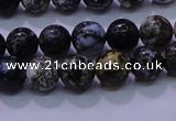 CAG6650 15.5 inches 4mm round blue ocean agate gemstone beads