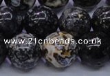 CAG6655 15.5 inches 14mm round blue ocean agate gemstone beads