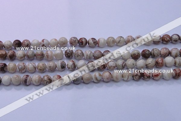 CAG6661 15.5 inches 6mm round Mexican crazy lace agate beads