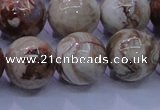 CAG6665 15.5 inches 14mm round Mexican crazy lace agate beads
