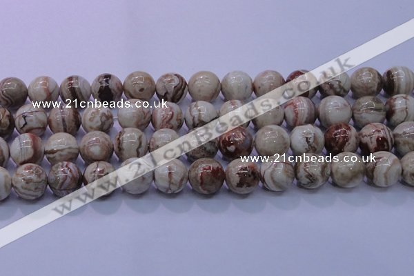 CAG6665 15.5 inches 14mm round Mexican crazy lace agate beads