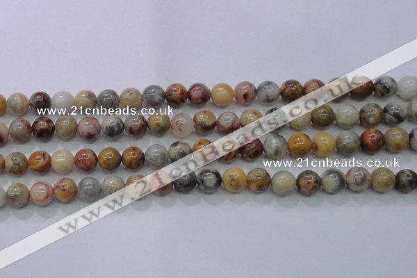 CAG6672 15.5 inches 8mm round natural crazy lace agate beads
