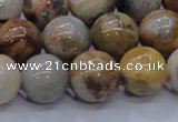 CAG6674 15.5 inches 12mm round natural crazy lace agate beads