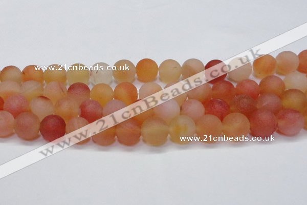 CAG6692 15 inches 12mm round multicolor pilates agate beads