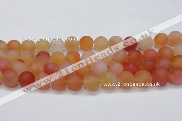 CAG6693 15 inches 14mm round multicolor pilates agate beads