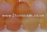 CAG6694 15 inches 16mm round multicolor pilates agate beads