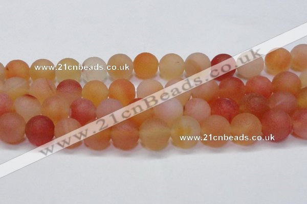 CAG6694 15 inches 16mm round multicolor pilates agate beads