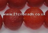 CAG6704 15 inches 16mm round red pilates agate beads