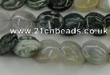 CAG6770 15.5 inches 12mm flat round Indian agate beads wholesale