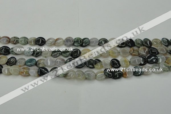 CAG6770 15.5 inches 12mm flat round Indian agate beads wholesale