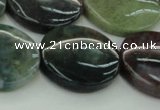 CAG6775 15.5 inches 25mm flat round Indian agate beads wholesale