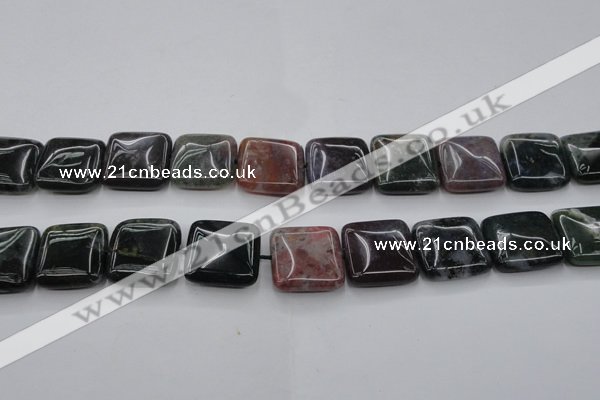 CAG6780 15.5 inches 16*16mm square Indian agate beads wholesale