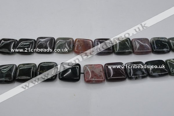 CAG6781 15.5 inches 18*18mm square Indian agate beads wholesale