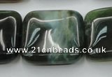 CAG6784 15.5 inches 25*25mm square Indian agate beads wholesale