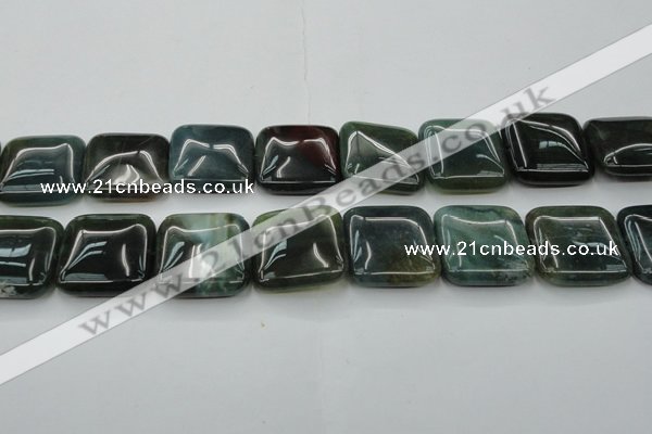 CAG6784 15.5 inches 25*25mm square Indian agate beads wholesale