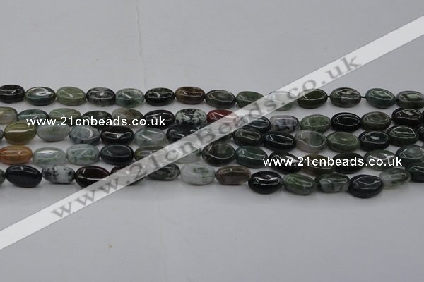 CAG6788 15.5 inches 8*10mm oval Indian agate beads wholesale