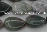CAG6804 15.5 inches 15*20mm flat teardrop Indian agate beads