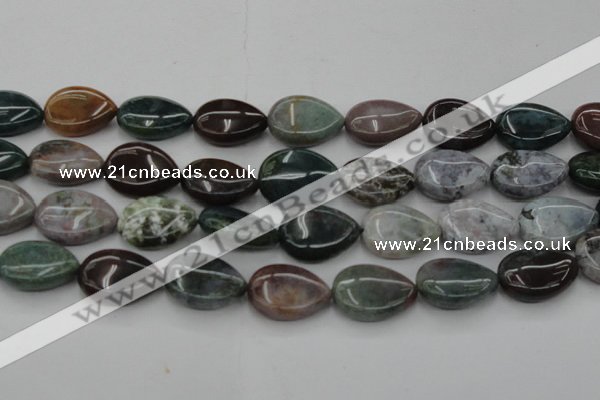 CAG6805 15.5 inches 18*25mm flat teardrop Indian agate beads