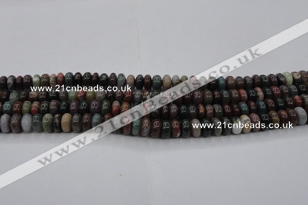 CAG6820 15.5 inches 5*10mm rondelle Indian agate beads wholesale