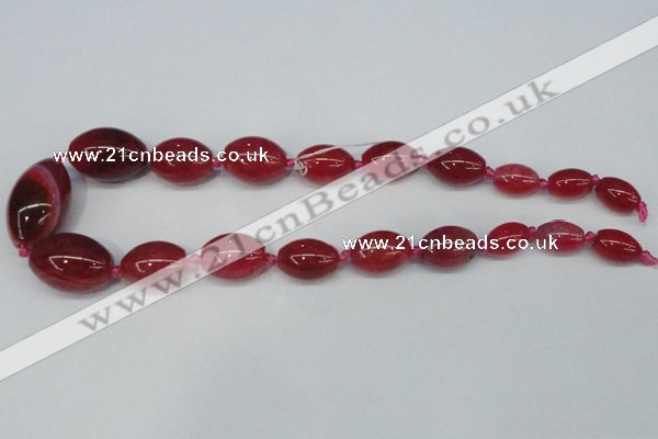 CAG6861 15.5 inches 10*14mm - 20*30mm rice dragon veins agate beads