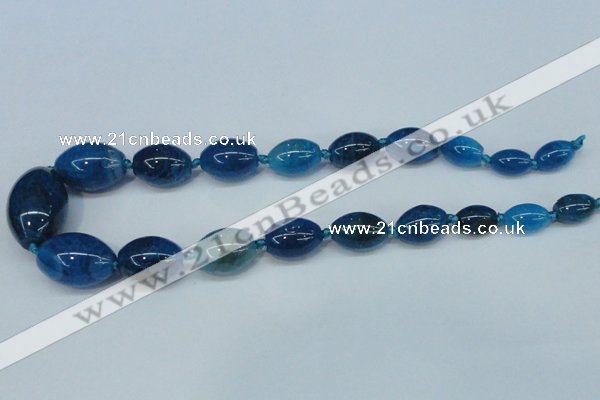 CAG6864 15.5 inches 10*14mm - 20*30mm rice dragon veins agate beads