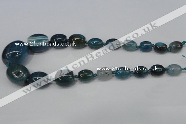 CAG6869 15.5 inches 12*14mm - 25*30mm drum dragon veins agate beads