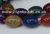 CAG6875 15.5 inches 12*16mm drum dragon veins agate beads