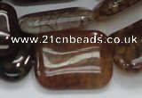 CAG690 15.5 inches 22*30mm rectangle dragon veins agate beads