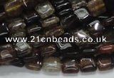 CAG692 15.5 inches 8*8mm square dragon veins agate beads wholesale