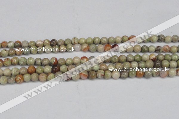 CAG7001 15.5 inches 6mm round ocean agate gemstone beads