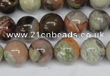 CAG7003 15.5 inches 10mm round ocean agate gemstone beads