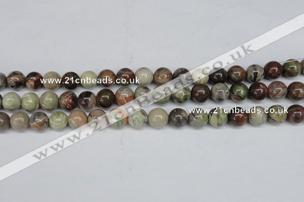 CAG7004 15.5 inches 12mm round ocean agate gemstone beads