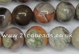 CAG7005 15.5 inches 14mm round ocean agate gemstone beads