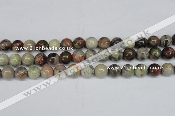 CAG7005 15.5 inches 14mm round ocean agate gemstone beads