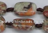 CAG7031 15.5 inches 15*20mm rectangle ocean agate gemstone beads