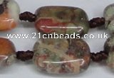 CAG7032 15.5 inches 18*25mm rectangle ocean agate gemstone beads