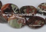 CAG7039 15.5 inches 15*20mm oval ocean agate gemstone beads