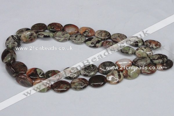 CAG7039 15.5 inches 15*20mm oval ocean agate gemstone beads