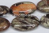 CAG7041 15.5 inches 20*30mm oval ocean agate gemstone beads