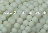 CAG705 15.5 inches 6mm round white agate gemstone beads wholesale