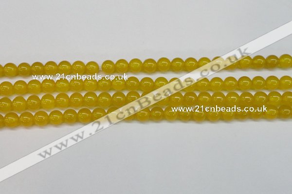 CAG7103 15.5 inches 10mm round yellow agate gemstone beads