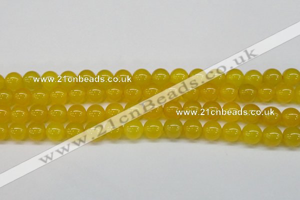 CAG7105 15.5 inches 14mm round yellow agate gemstone beads