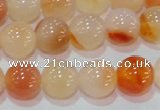 CAG7133 15.5 inches 10mm round red agate gemstone beads